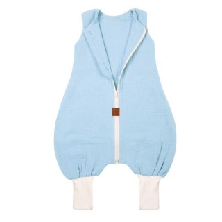 Hi Little One śpiworek do spania letni z nogawkami TOG 1,0 muślin Baby blue roz S