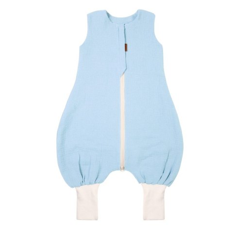 Hi Little One śpiworek do spania letni z nogawkami TOG 1,0 muślin Baby blue roz S