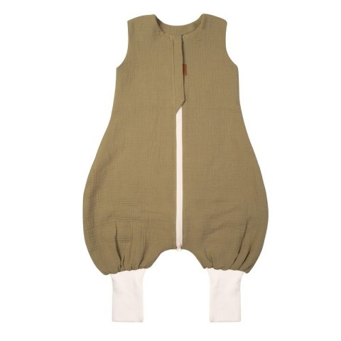 Hi Little One śpiworek do spania letni z nogawkami TOG 1,0 muślin Dark Oak roz S