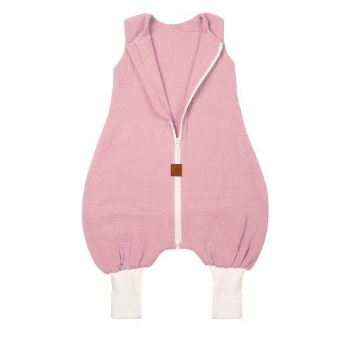 Hi Little One śpiworek do spania letni z nogawkami TOG 1,0 muślin Pink roz S
