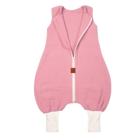 Hi Little One śpiworek do spania letni z nogawkami TOG 1,0 muślin Soft rose roz S