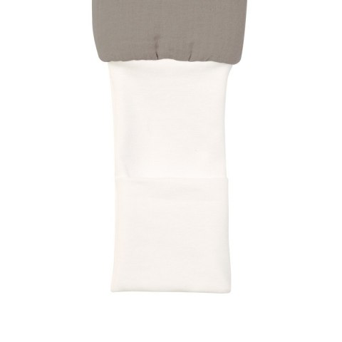 Hi Little One śpiworek dwustronny z nogawkami TOG 1,5 BIO muślin SLIM BAG GREY/MUSTARD roz M
