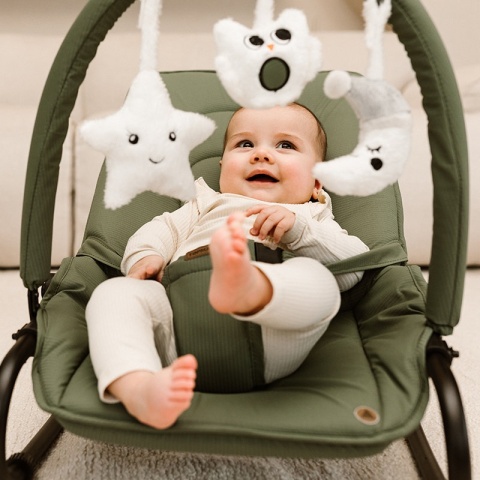 Leżaczek bujaczek składany dla niemowląt Topmark Jessy