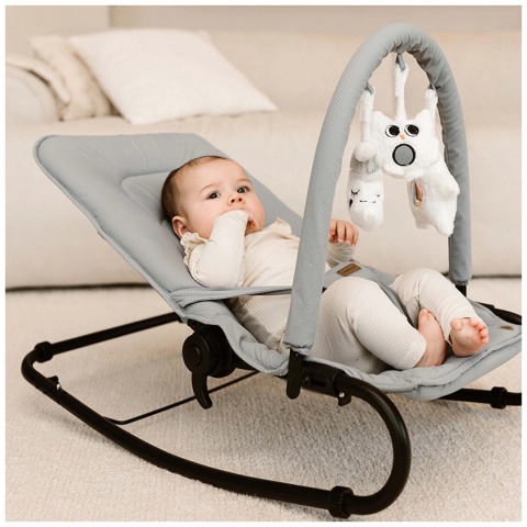 Leżaczek bujaczek składany dla niemowląt Topmark Jessy