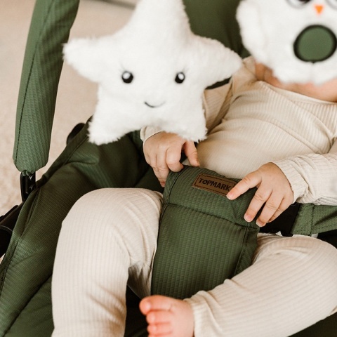 Leżaczek bujaczek składany dla niemowląt Topmark Jessy