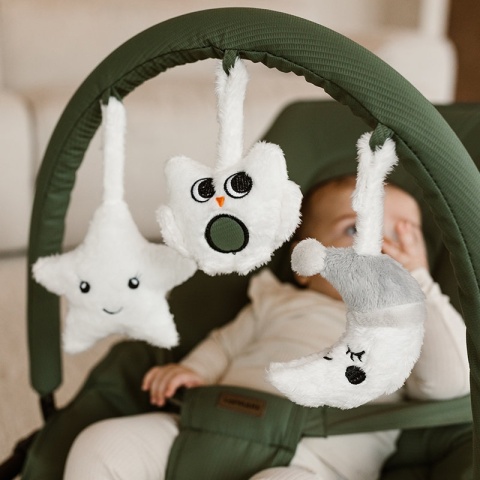 Leżaczek bujaczek składany dla niemowląt Topmark Jessy