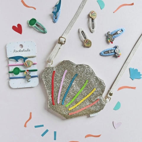 Rockahula Kids torebka dla dziewczynki Rainbow Shell Glitter