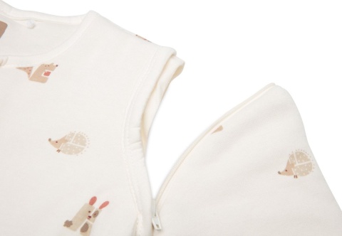 Śpiworek do spania niemowlęcy całoroczny 110 cm Animals Friends Jollein