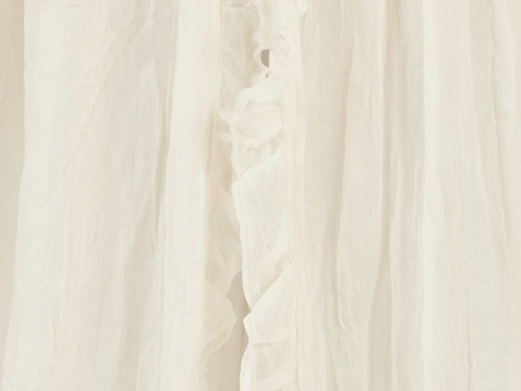 Baldachim nad łóżeczko Vintage 280x155 cm Ruffle Nougat Jollein