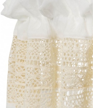 Baldachim nad łóżeczko Vintage 280x155 cm Boho Lace Ivory Jollein