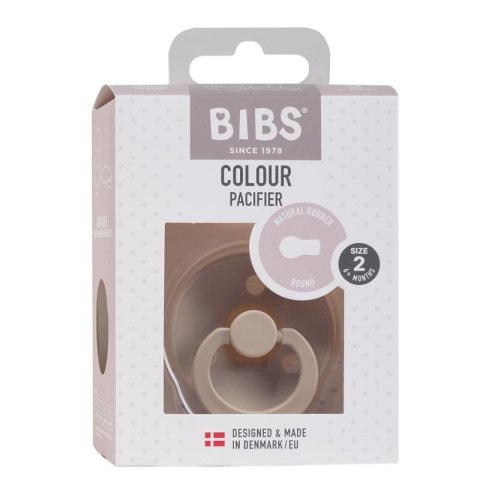 BIBS COLOUR VANILLA M Smoczek Uspokajający kauczuk Hevea