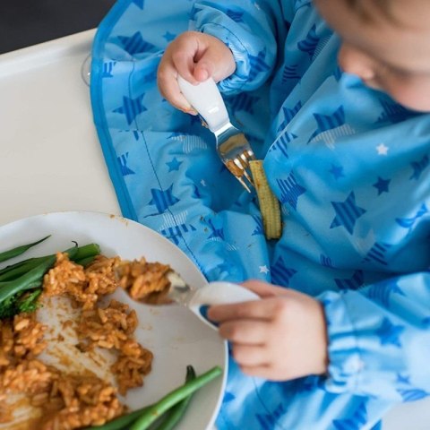 Tidy Tot - śliniak fartuszkowy z przyssawkami BLW Cover & Catch Stars