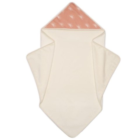 Hi Little One okrycie kąpielowe dla noworodka z kapturem BAMBOO SUN muumee