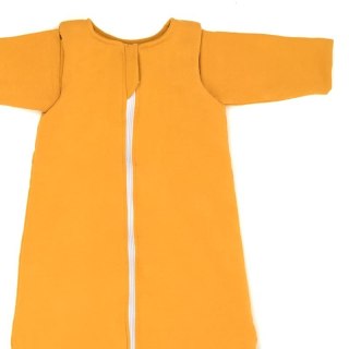 Hi Little One śpiworek do spania dla Niemowlaka TOG 2.5 BIO bawełna KANGOO Mustard wiek 0-12 m