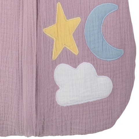 Hi Little One śpiworek do spania dla Niemowlaka TOG 1,0 BIO muślin DAY & NIGHT Blush M
