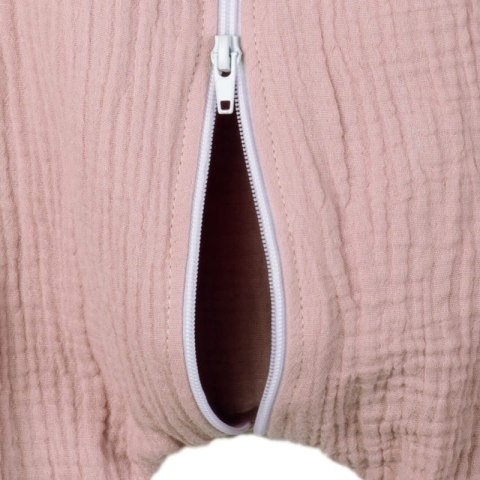 Hi Little One śpiworek do spania z nogawkami dla Niemowlaka TOG 1,0 BIO muślin MOUSE Blush/Baby Pink roz M