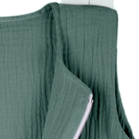 Hi Little One śpiworek do spania z nogawkami dla Niemowlaka TOG 1,0 BIO muślin SLEEPY BUNNY Tiffany/White roz S