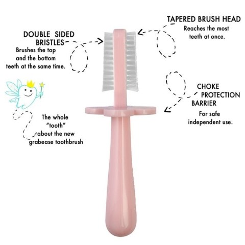 Grabease pierwsze szczoteczki dla niemowlaka Blush 2 szt