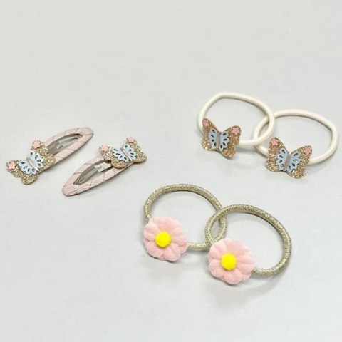 Rockahula Kids gumki do włosów dla dziewczynki 4 szt. Meadow Butterfly