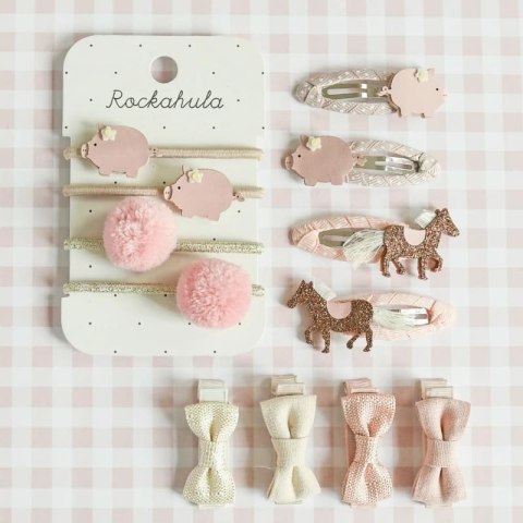 Rockahula Kids gumki do włosów dla dziewczynki 4 szt. Polly Pig