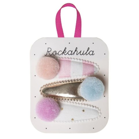 Rockahula Kids spinki do włosów dla dziewczynki 3 szt. Bonbon Pom Pom