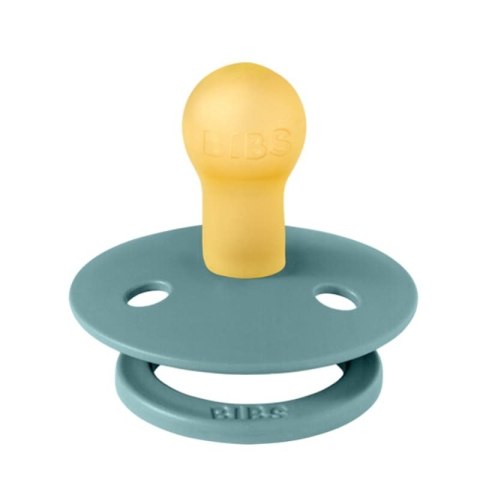 BIBS COLOUR 2-PACK WHITE & ISLAND SEA S Smoczek Uspokajający kauczuk Hevea