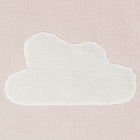 Hi Little One kołderka mata do zabawy z oddychającej organicznej BIO bawełny DAY & NIGHT Blush