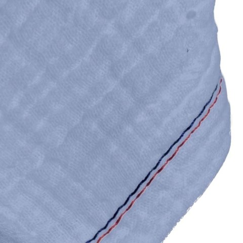 Hi Little One śliniak bandana z zawieszką na smoczek BIO bawełna Baby Blue