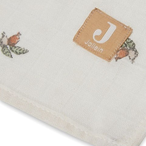 Jollein 3 pieluszki do odbijania Hydrophlic Face 15x20 cm Dzikie Róże ROSEHIP