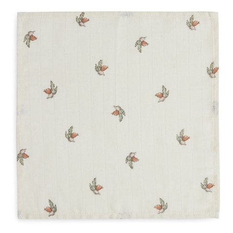 Jollein 3 pieluszki do odbijania Hydrophlic Face 31x31 cm Dzikie Róże ROSEHIP