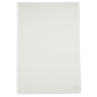 Jollein kocyk do wózka fotelika i kołyski muślinowy 100x75 cm FRINGE Ivory