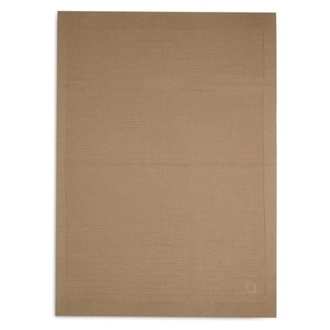 Jollein kocyk do wózka fotelika i kołyski tkany 100x75 cm PURE KNIT GOTS Biscuit