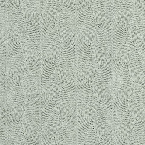 Jollein kocyk do wózka fotelika i kołyski tkany 100x75 cm SHELL KNIT GOTS Sea Foam